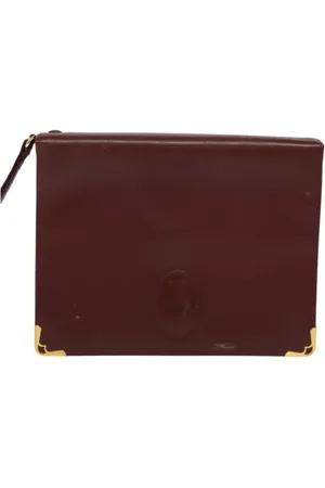 Cartier Pre-owned, Kobieta, Czerwony, ONE SIZE, Skóra, Pre-owned Leather clutches