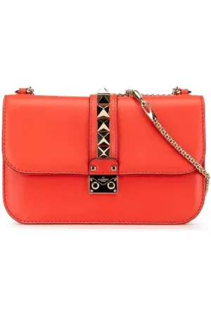 VALENTINO Pre-owned, Kobieta, Pomarańczowy, ONE SIZE, Skóra, Pre-owned Leather crossbody-bags