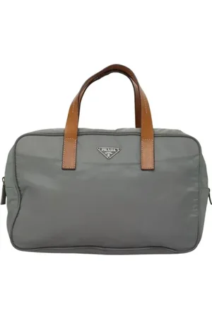 Prada Pre-owned, Kobieta, Szary, ONE SIZE, Nylon, Pre-owned Nylon handbags