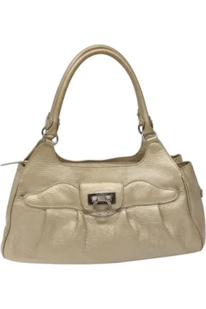 Salvatore Ferragamo Pre-owned, Kobieta, Żółty, ONE SIZE, Skóra, Pre-owned Skórzane torebki