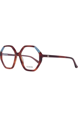 Guess Akcesoria, Kobieta, brązowy, ONE SIZE, Brązowe Okulary Optyczne Damskie Kwadratowe