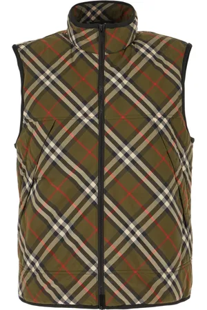 Burberry Kurtki, Mężczyzna, Zielony, L, Nylon, Stylowe Kurtki dla Mężczyzn i Kobiet