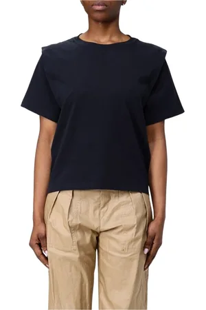Isabel Marant Koszulki, Kobieta, Czarny, M, Minimalistyczna Czarna Koszulka Damska