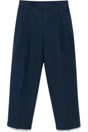 Tommy Hilfiger Spodnie, Mężczyzna, Niebieski, S, Granatowe Spodnie z Haftem