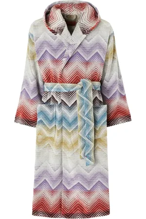 Missoni Bielizna nocna, Kobieta, Wielobarwność, M, Wielokolorowy Szlafrok z Kapturem Mod. 19 Nowy