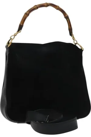 Gucci Pre-owned, Kobieta, Czarny, ONE SIZE, Skóra, Pre-owned Suede handbags