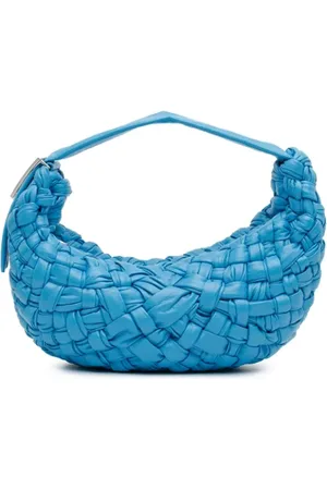 Bottega Veneta Pre-owned, Kobieta, Niebieski, ONE SIZE, Skóra, Pre-owned Skórzane torebki