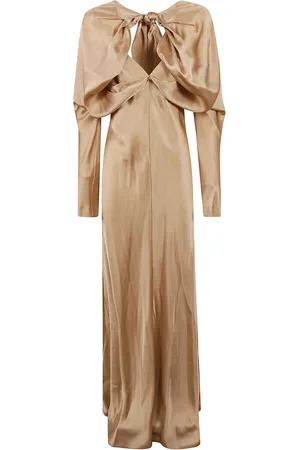 Alberta Ferretti Sukienki, Kobieta, Żółty, M, Elegancka Kolekcja Sukienek