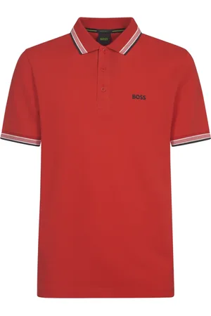 HUGO BOSS Koszulki, Mężczyzna, Czerwony, M, Bawełna, Polo Shirt Paddy