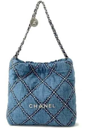 CHANEL Pre-owned, Kobieta, Niebieski, ONE SIZE, Denim, Pre-owned Denim chanel-bags