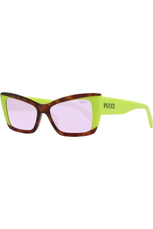 Emilio Pucci Akcesoria, Kobieta, Wielobarwność, ONE SIZE, Kolorowe Okulary Przeciwsłoneczne Damskie Fioletowy Plastik