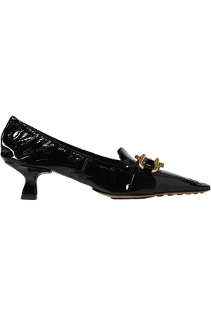 Bottega Veneta Buty, Kobieta, Czarny, 35 EU, Czarne Lakierowane Lordsy