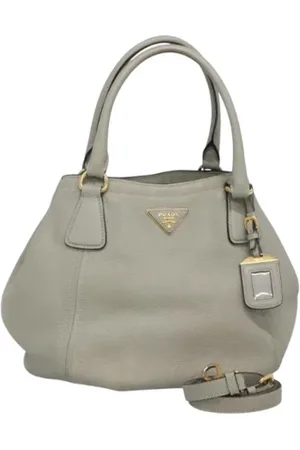 Prada Pre-owned, Kobieta, Szary, ONE SIZE, Skóra, Pre-owned Leather prada-bags