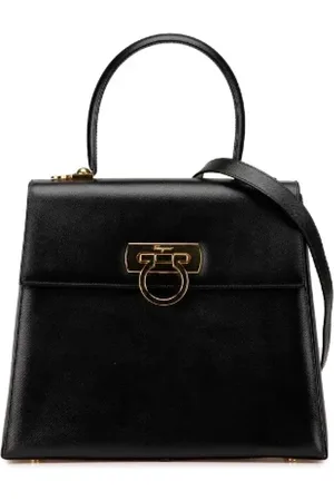 Salvatore Ferragamo Pre-owned, Kobieta, Czarny, ONE SIZE, Skóra, Pre-owned Skórzane torebki