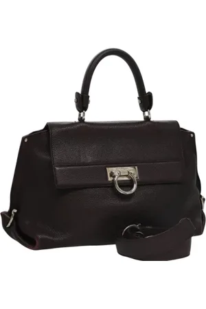 Salvatore Ferragamo Pre-owned, Kobieta, brązowy, ONE SIZE, Skóra, Pre-owned Skórzane torebki