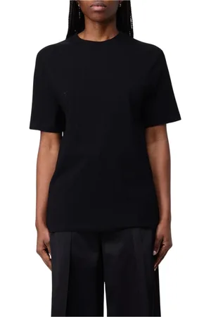 Jil Sander Koszulki, Kobieta, Czarny, M, Biała koszulka z luźnym krojem