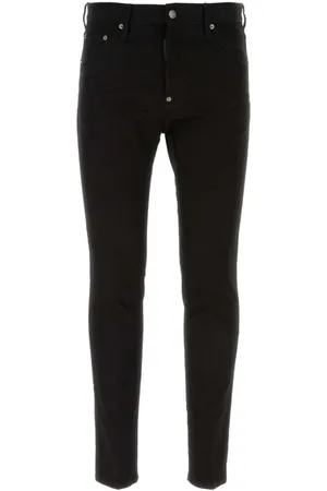 Dsquared2 Jeansy, Mężczyzna, Czarny, M, Denim, Czarne jeansy Cool Guy z denimem elastycznym