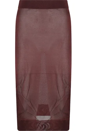 Saint Laurent Spódnice, Kobieta, brązowy, M, Długa Spódnica Maxi