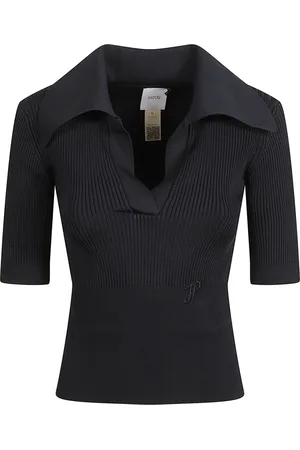 Patou Koszulki, Kobieta, Niebieski, M, Niebieskie Polo z żebrem i T-shirty