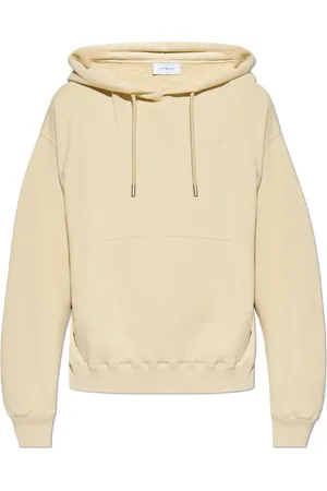 OFF-WHITE Bluzy, Mężczyzna, Beżowy, S, Bluza z kapturem