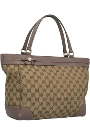Gucci Pre-owned, Kobieta, Beżowy, ONE SIZE, Skóra, Pre-owned Canvas gucci-bags