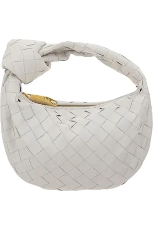 Bottega Veneta Torebki, Kobieta, Biały, ONE SIZE, Beżowa Mini Torba Skórzana