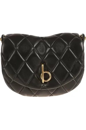 Burberry Torebki, Kobieta, Czarny, ONE SIZE, Czarna Pikowana Rocking Torba