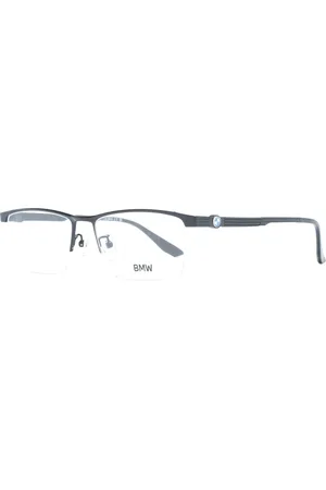 BMW Akcesoria, Mężczyzna, Czarny, ONE SIZE, Czarne Tytanowe Półramkowe Okulary Optyczne