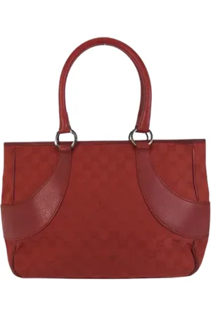 Gucci Pre-owned, Kobieta, Czerwony, ONE SIZE, Skóra, Pre-owned Canvas totes