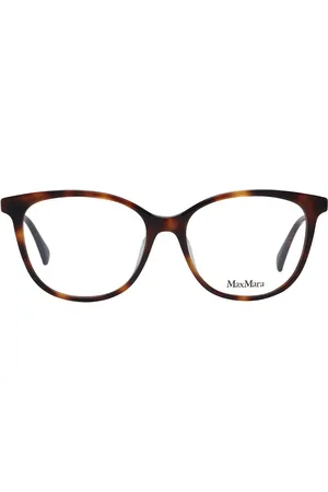 Max Mara Akcesoria, Kobieta, brązowy, ONE SIZE, Brązowe Okulary Optyczne Damskie Styl Motyla