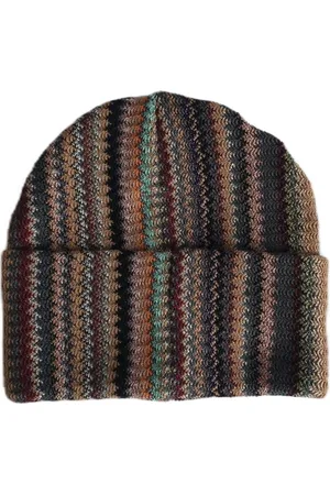 Missoni Akcesoria, Kobieta, Wielobarwność, ONE SIZE, Kolorowa Geometryczna Zimowa Czapka