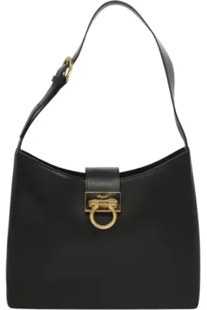 Salvatore Ferragamo Pre-owned, Kobieta, Czarny, ONE SIZE, Skóra, Pre-owned Skórzane torebki