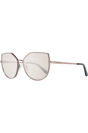 Guess Akcesoria, Kobieta, Różowy, ONE SIZE, Różowe Złoto Kobiety Motylek Okulary Przeciwsłoneczne