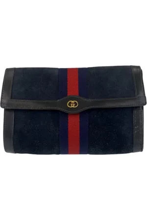 Gucci Pre-owned, Kobieta, Niebieski, ONE SIZE, Skóra, Pre-owned Leather clutches