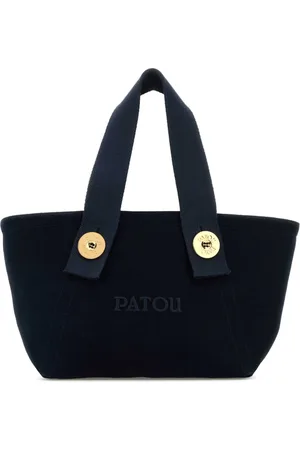 Patou Torebki, Kobieta, Niebieski, ONE SIZE, Navy Canvas Trapeze Torebka