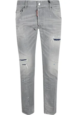 Dsquared2 Jeansy, Mężczyzna, Szary, S, Szare Skater Jeansy