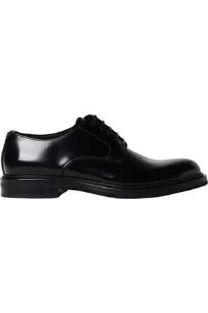 Dolce & Gabbana Buty, Mężczyzna, Czarny, 40 EU, Klasyczne Skórzane Buty Brogue