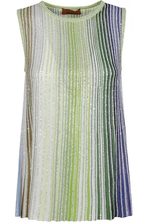 Missoni Koszulki, Kobieta, Wielobarwność, M, Bezrękawnik Letni