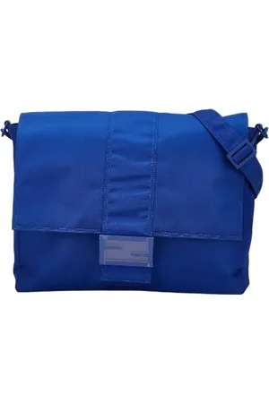 Fendi Pre-owned, Kobieta, Niebieski, ONE SIZE, Nylon, Pre-owned Canvas fendi-bags