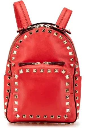 VALENTINO Pre-owned, Kobieta, Czerwony, ONE SIZE, Skóra, Pre-owned Leather backpacks