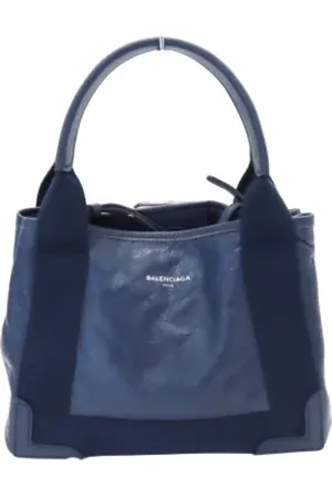 Balenciaga Pre-owned, Kobieta, Niebieski, ONE SIZE, Skóra, Pre-owned Skórzane torebki