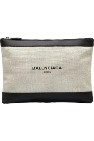 Balenciaga Pre-owned, Kobieta, Beżowy, ONE SIZE, Skóra, Pre-owned Canvas clutches