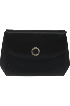 Salvatore Ferragamo Pre-owned, Kobieta, Czarny, ONE SIZE, Pre-owned Satin shoulder-bags