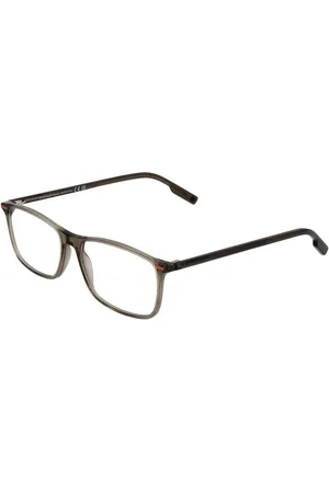 Ermenegildo Zegna Akcesoria, unisex, Zielony, ONE SIZE, Oliwkowe Okulary Optyczne Prostokątne