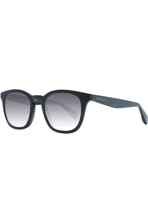 Ted Baker Akcesoria, Mężczyzna, Czarny, ONE SIZE, Czarne Okulary Przeciwsłoneczne Mężczyźni Kwadratowe Gradient