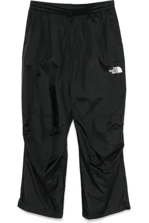 The North Face Spodnie, Mężczyzna, Czarny, S, Czarne Spodnie z Logo i Wiązaniem
