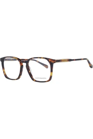 Scotch&Soda Akcesoria, Mężczyzna, brązowy, ONE SIZE, Brązowe Okulary Optyczne Męskie Styl Kwadratowy