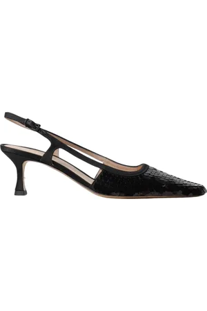 ROBERTO FESTA Buty, Kobieta, Czarny, 39 EU, Czarne Sequin Kitten Heels