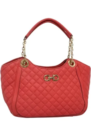 Salvatore Ferragamo Pre-owned, Kobieta, Różowy, ONE SIZE, Skóra, Pre-owned Skórzane torebki