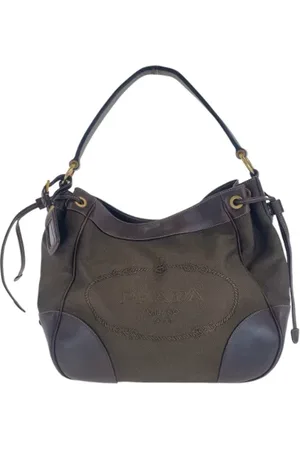 Prada Pre-owned, Kobieta, brązowy, ONE SIZE, Skóra, Pre-owned Canvas crossbody-bags